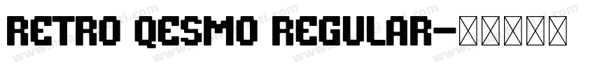 Retro Qesmo Regular字体转换
